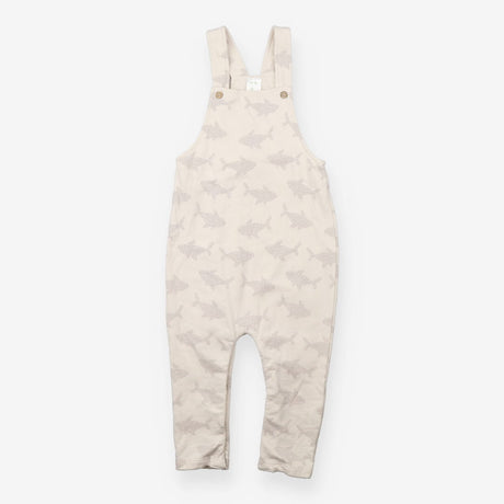 Alana Jersey Dungarees Cream with Grey Sharks