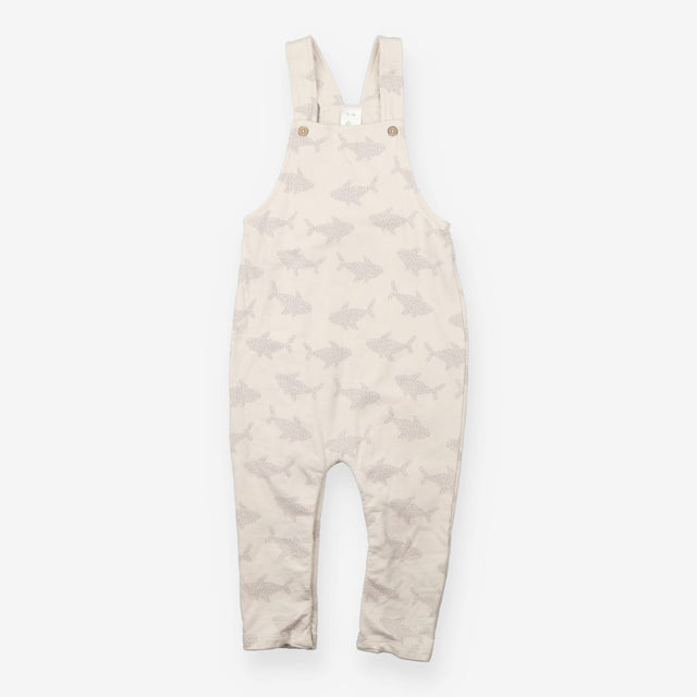 Alana Jersey Dungarees Cream with Grey Sharks