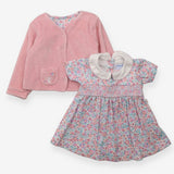 Dress Pink Floral with Reversible Jacket 