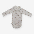 White Ribbed Bunnies Bodysuit