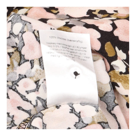 Top Blush Pink Floral Print Long Sleeve High Low H