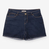 Camaïeu Dark Indigo Blue Stretch Denim Shorts