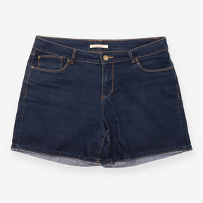 Camaïeu Dark Indigo Blue Stretch Denim Shorts