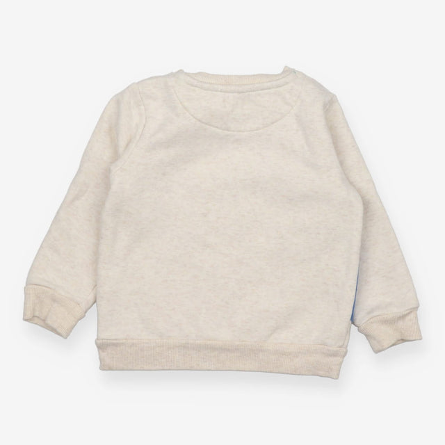 Sweater Cream Marl Dinosaur Applique