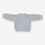 Sweater waffle blue knit
