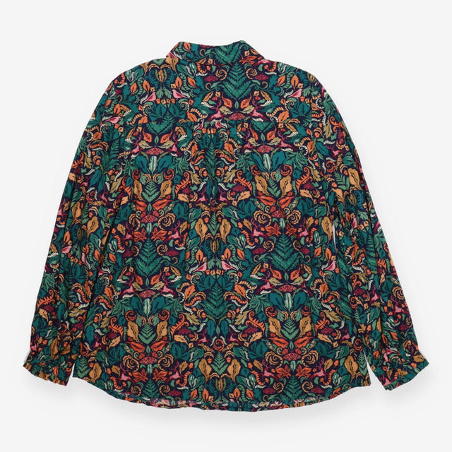 Joules Botanical print button shirt blouse