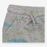 Jogger Grey with Green and Blue Crocodiles