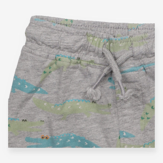 Jogger Grey with Green and Blue Crocodiles