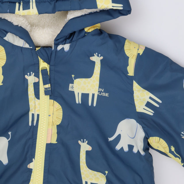 Coat blue lions giraffes elephants
