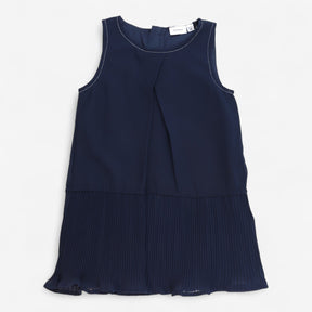 Dress chiffon with silver stitching
