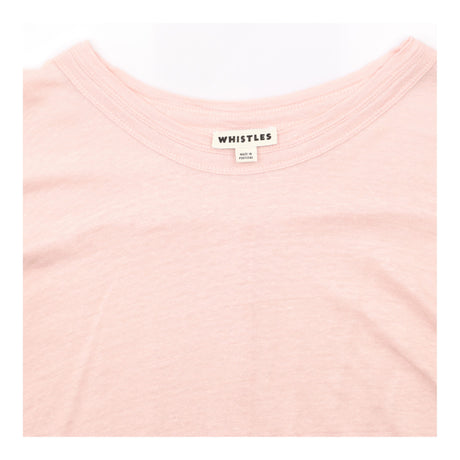 Top Long Sleeve Dropped Shoulder Slub Knit Blush P