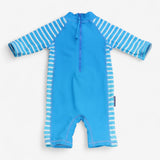 Swim suit blue with surfing crab