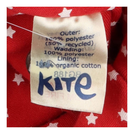 Blue fleece pram suit & mittens with white stars