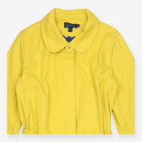 Mac Coat Cotton Belted Polka Dot Lining Yellow