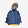 Lands End Navy Parka with fur hood