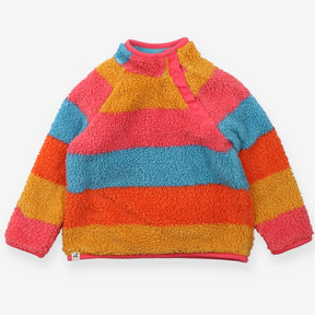 Light Blue Reversible Striped Fleece