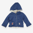 Reversible Jersey jacket with fox and bunny pocket