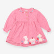 Jersey Dress Long Sleeve Pink with dots, Mice, Cup