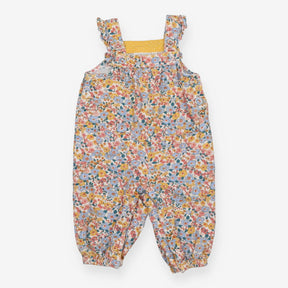 Cord Dungaree with Floral pattern 
