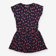Dress navy flamingo