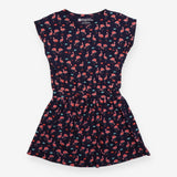 Dress navy flamingo