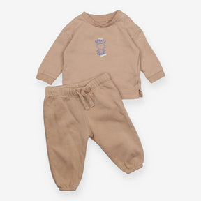 Outfit Brown Top and Joggers Mini Sports Club