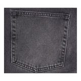 Straight Leg Jeans Washed Black Charcoal Denim