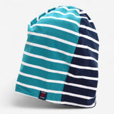Hat & Scarf Set Blue Striped