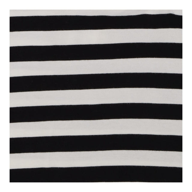 Monochrome striped crew neck t-shirt