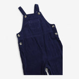 Cord dungarees dark blue with front pocket