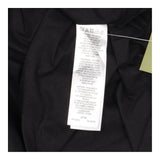 Cotton Blouse Black Embroidered Statement Collar