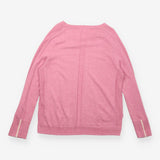 Merino Jumper Light Pink Organic Cotton Relaxed Fi