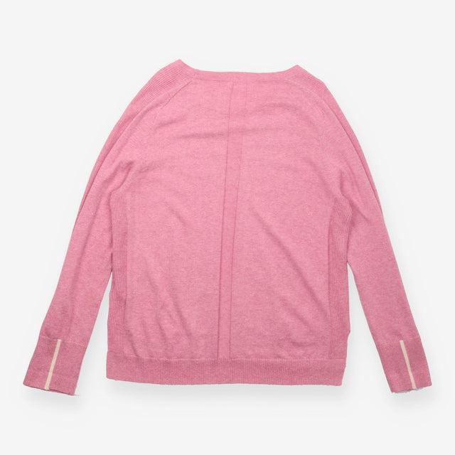 Merino Jumper Light Pink Organic Cotton Relaxed Fi
