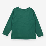 T-shirt long sleeves dinosaurs green