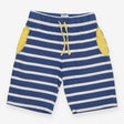 Jersey Blue and White Strip with Yellow Strings an