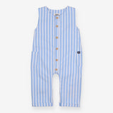 Romper Blue Stripe with Pockets