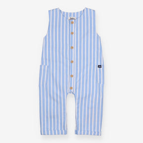 Romper Blue Stripe with Pockets