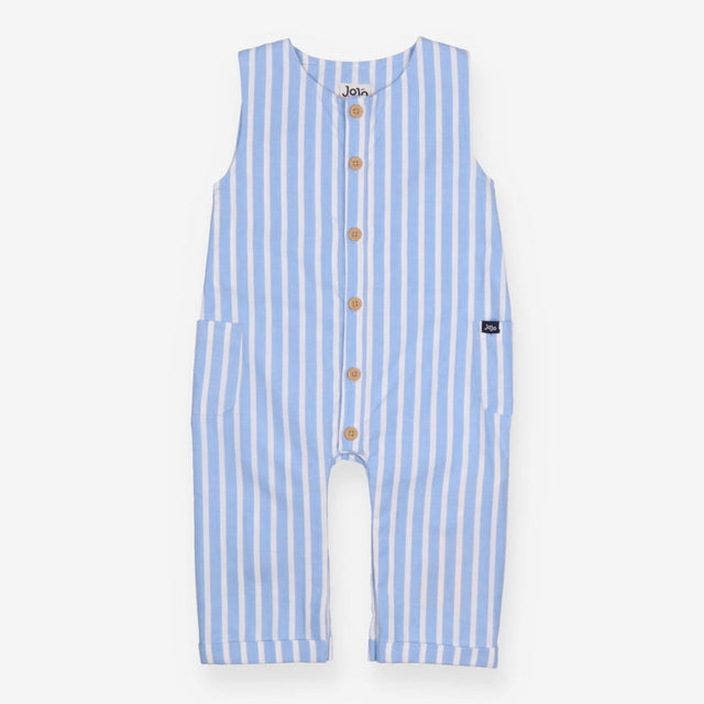 Romper Blue Stripe with Pockets