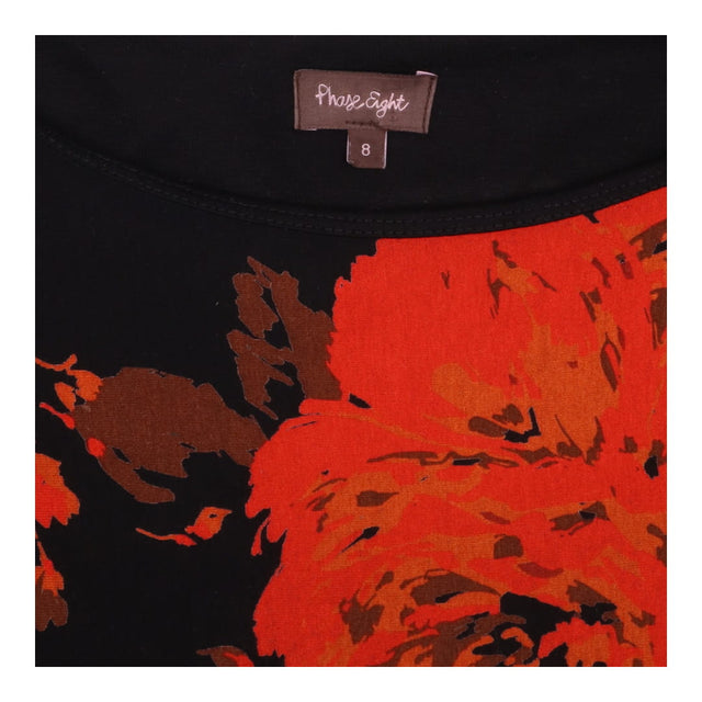 Phase Eight Black Red Orange Floral Placement Jers