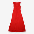 Maxi Dress Red Jersey Twist Front Ruched