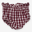 Burgundy Plaid Bloomers