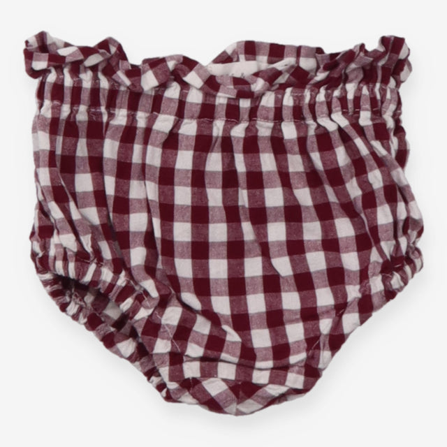 Burgundy Plaid Bloomers