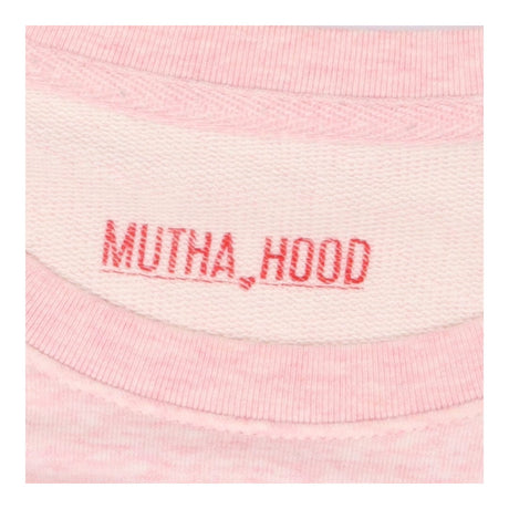 Pink marl jersey crew neck strong girls club sweat