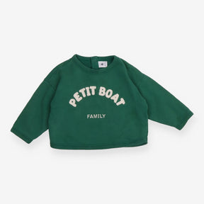 Sweater Green Petit Boat Family