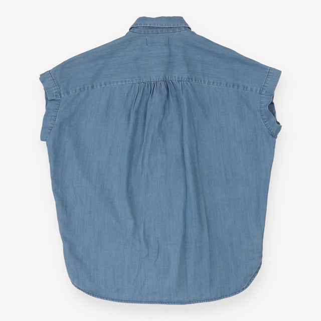 Shirt blue chambray button down