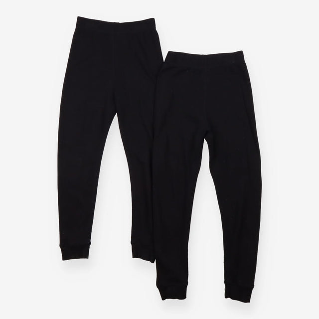 Leggings black ribbed thermals 2pack
