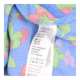 Blue Fruit Print Midi Tea