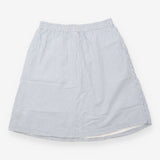 Skirt Blue White Stripe Seersucker Sunflower Appli