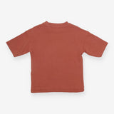 T-Shirt Waffle Brown with Winky Face