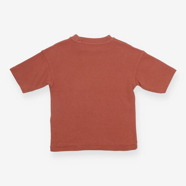 T-Shirt Waffle Brown with Winky Face